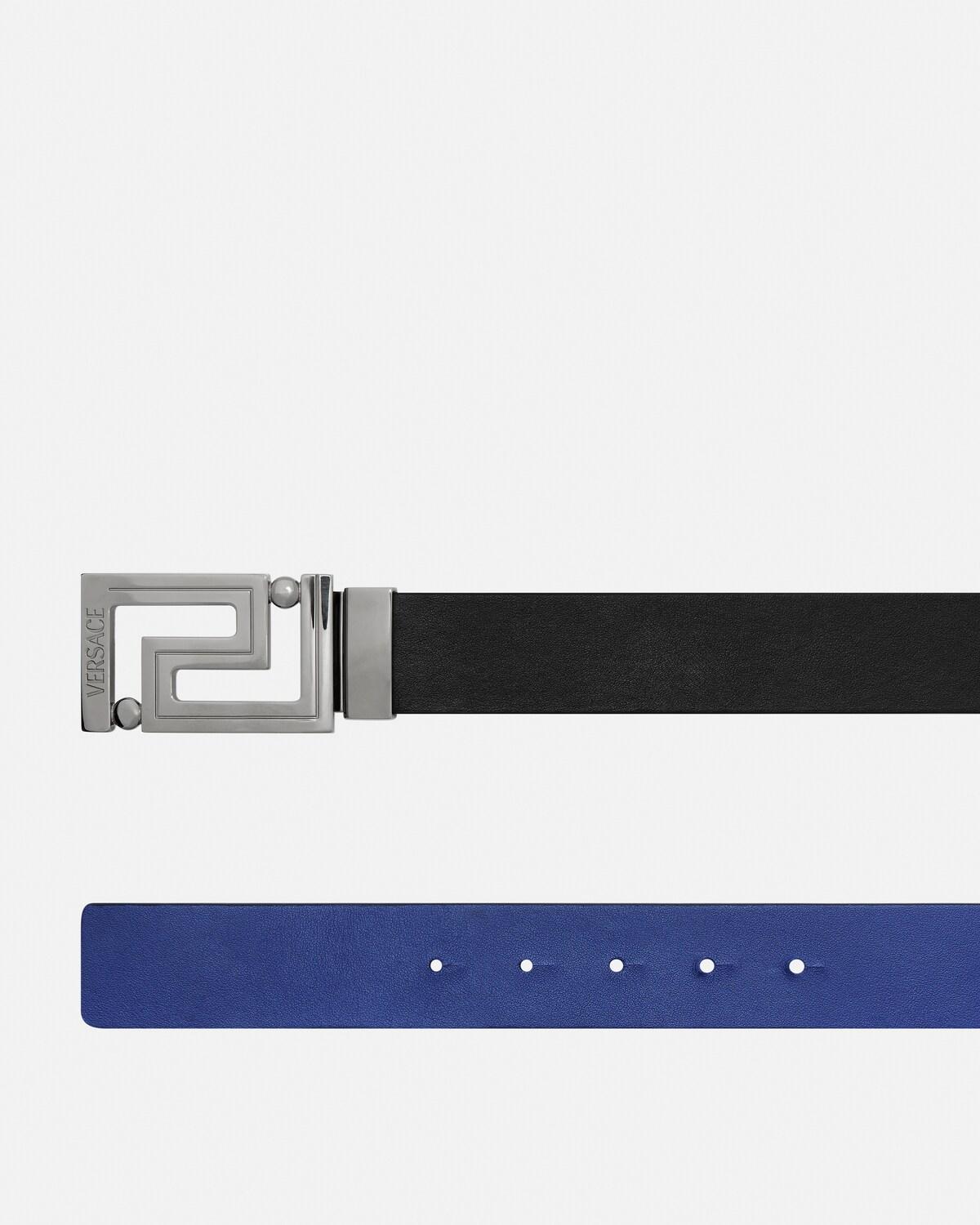 Greca Leather Reversible Belt 3.5 cm - Image 2