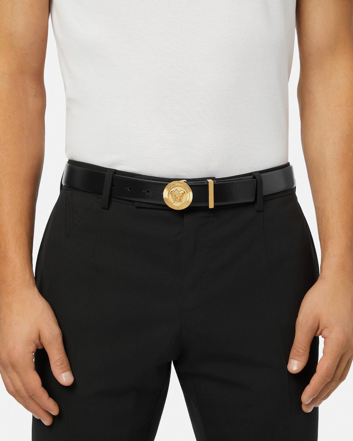Medusa Biggie Leather Belt 3 cm - Image 3