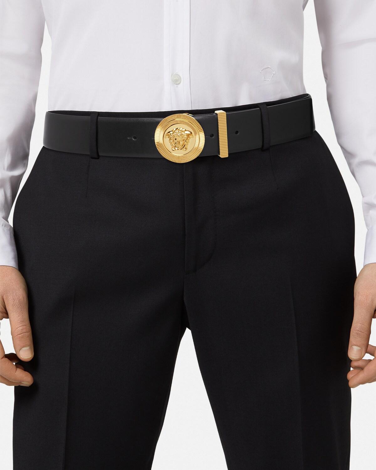 Medusa Biggie Leather Belt 4 cm - Image 3