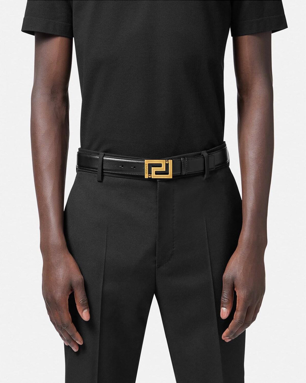 Greca Leather Belt 3 cm - Image 3