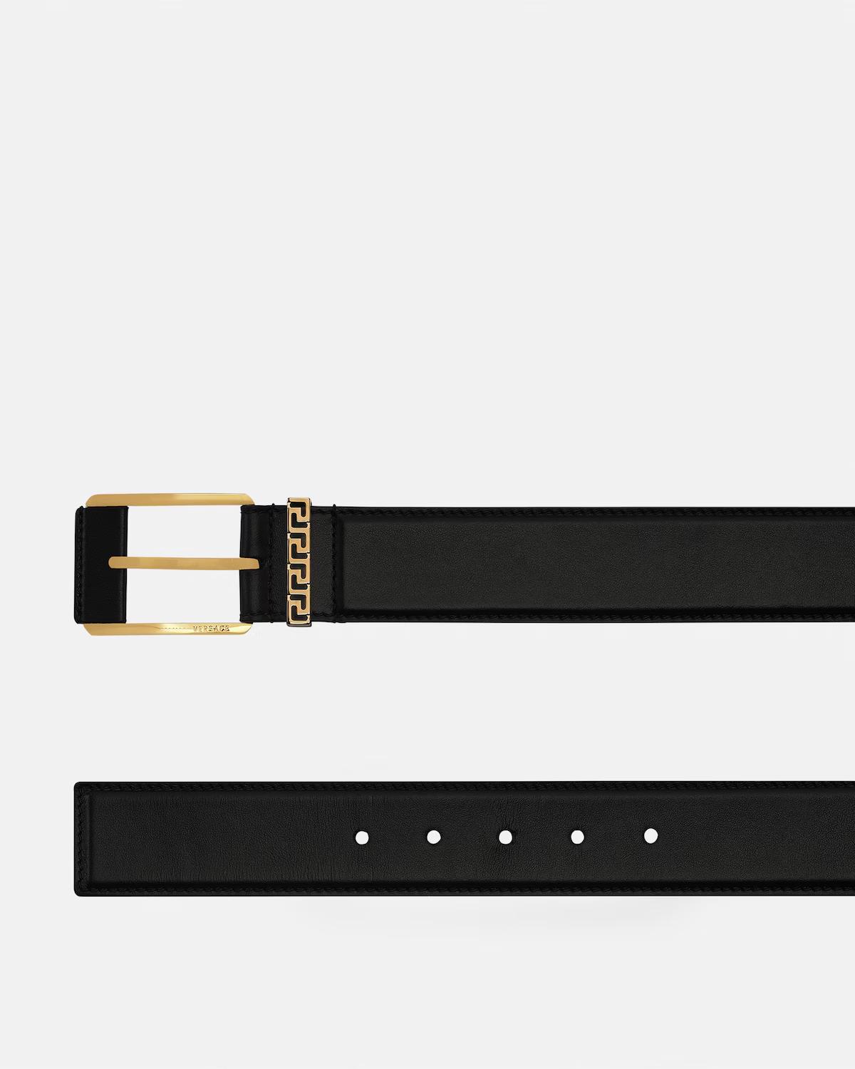 Greca Leather Belt 4 cm - Image 2
