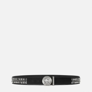 Medusa Biggie Embellished Belt 4 cm