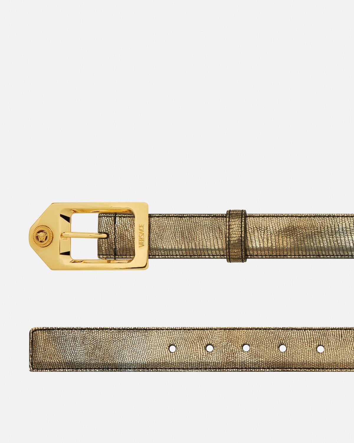 Medusa Biggie Lizard-Effect Belt 3 cm - Image 2