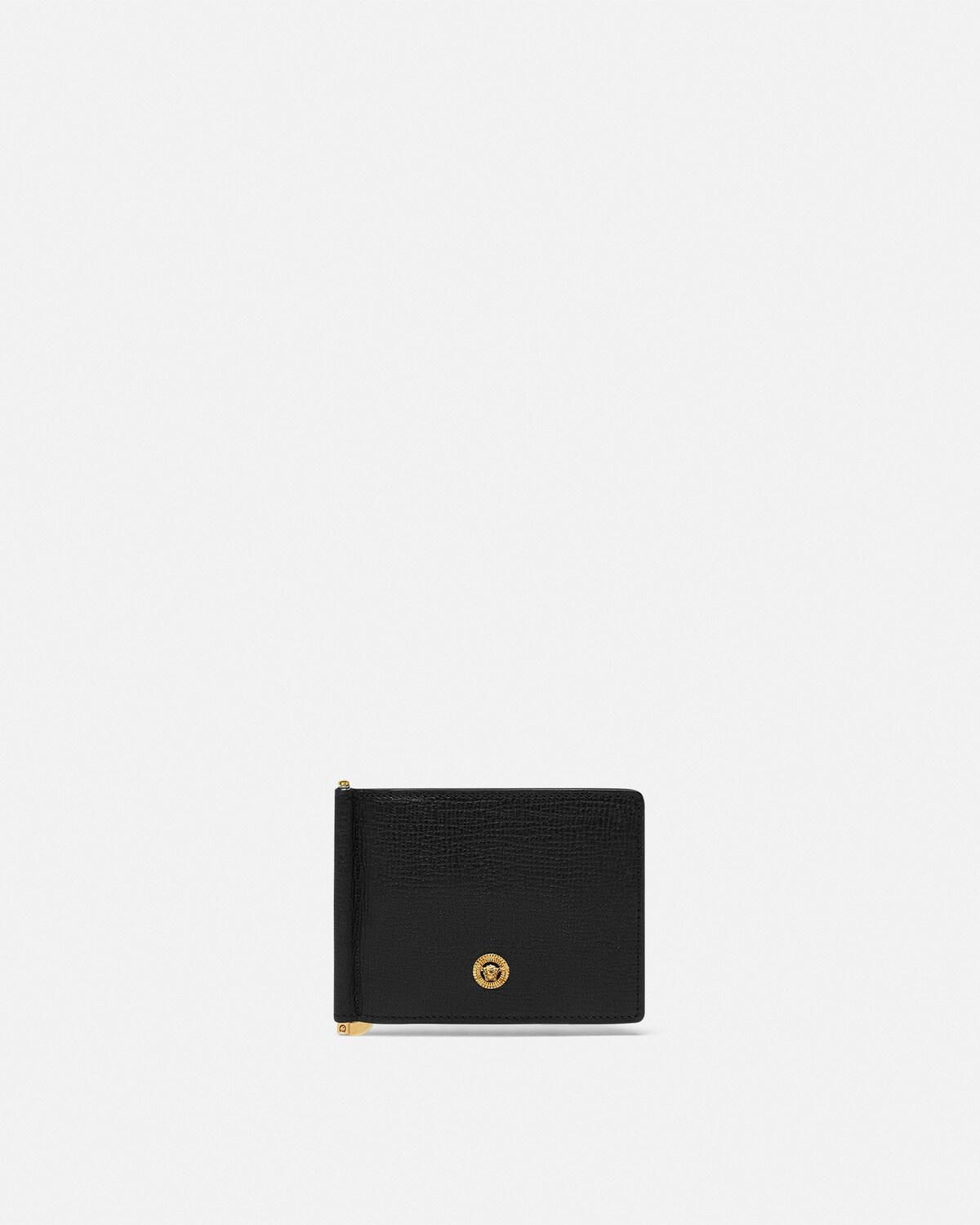 Medusa Biggie Leather Clip Wallet