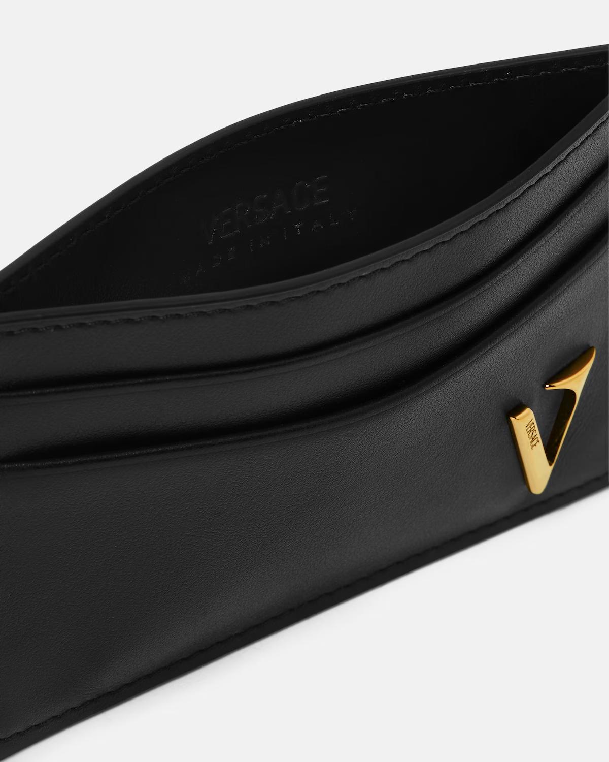 V Leather Card Holder - Image 2