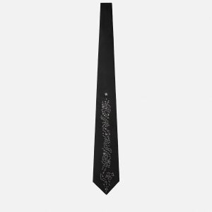 Embellished Wool Tie