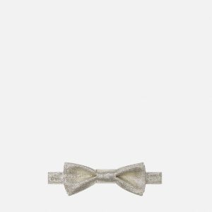 Metallic Viscose-Blend Bow Tie