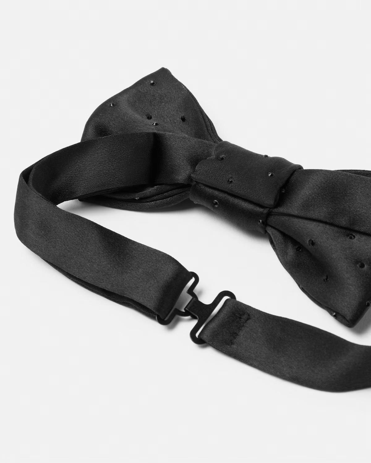 Embellished Silk-Satin Bow Tie - Image 2
