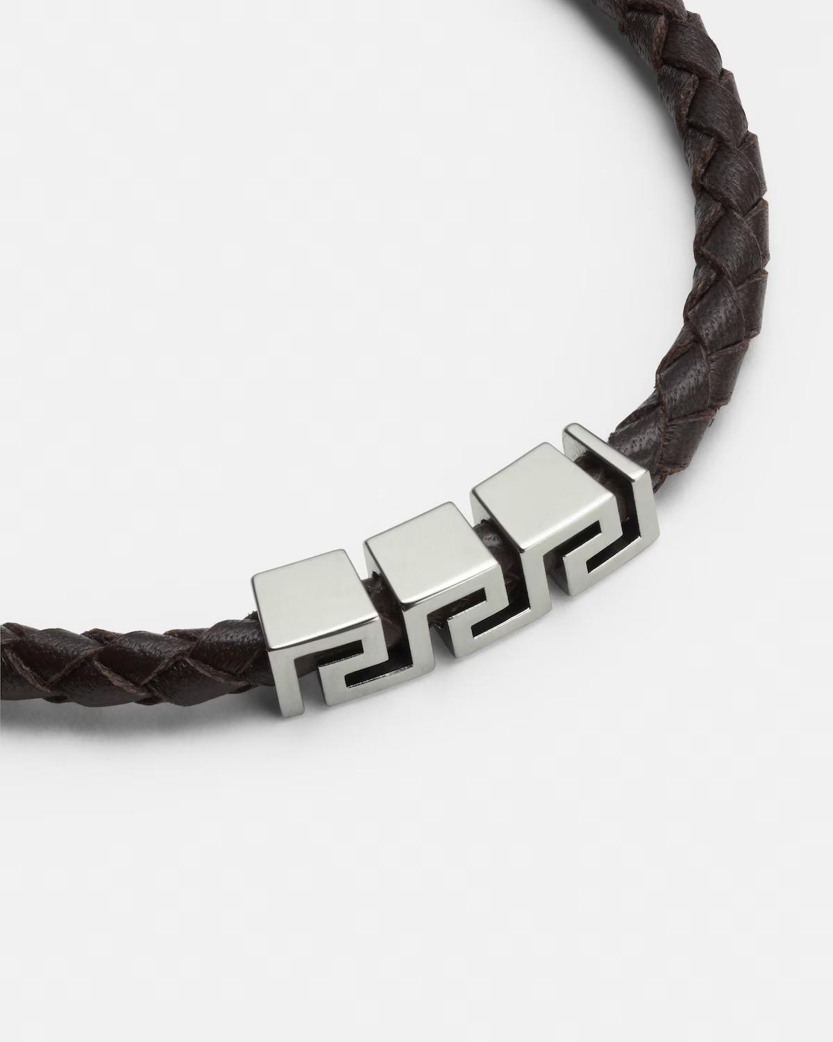 Greca Leather Bracelet - Image 2