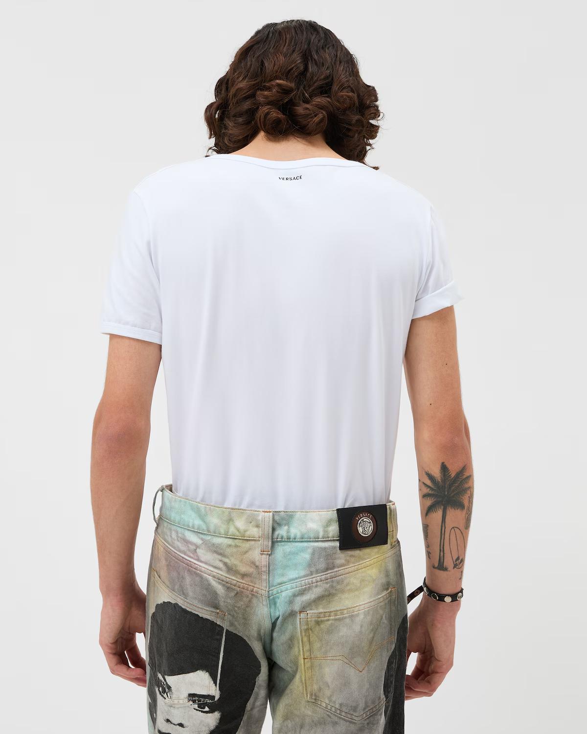 Embroidered Cotton-Jersey T-Shirt - Image 5
