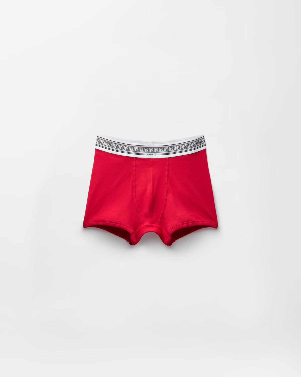 Ribbed Cotton-Jersey Trunks