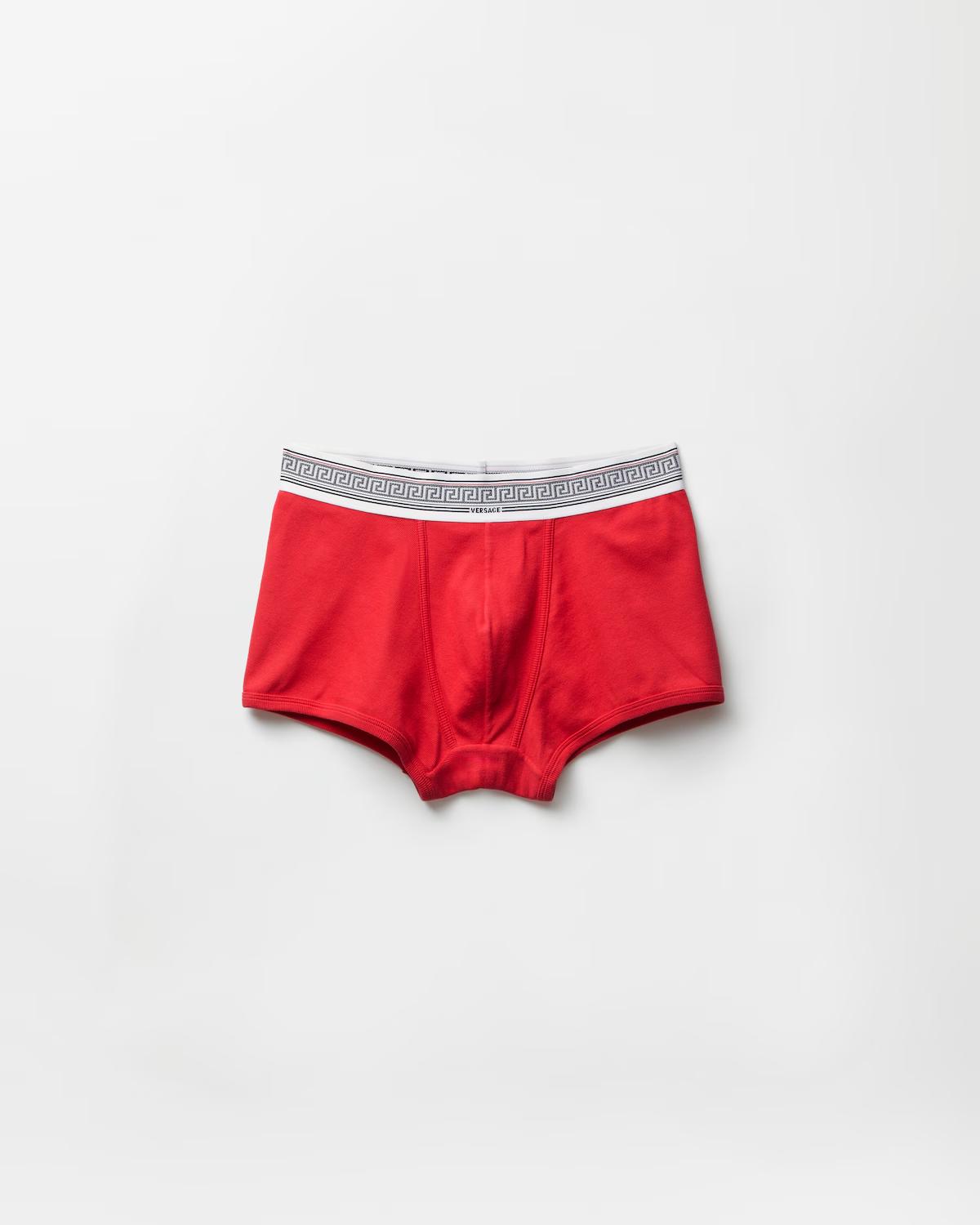 Ribbed Cotton-Jersey Trunks