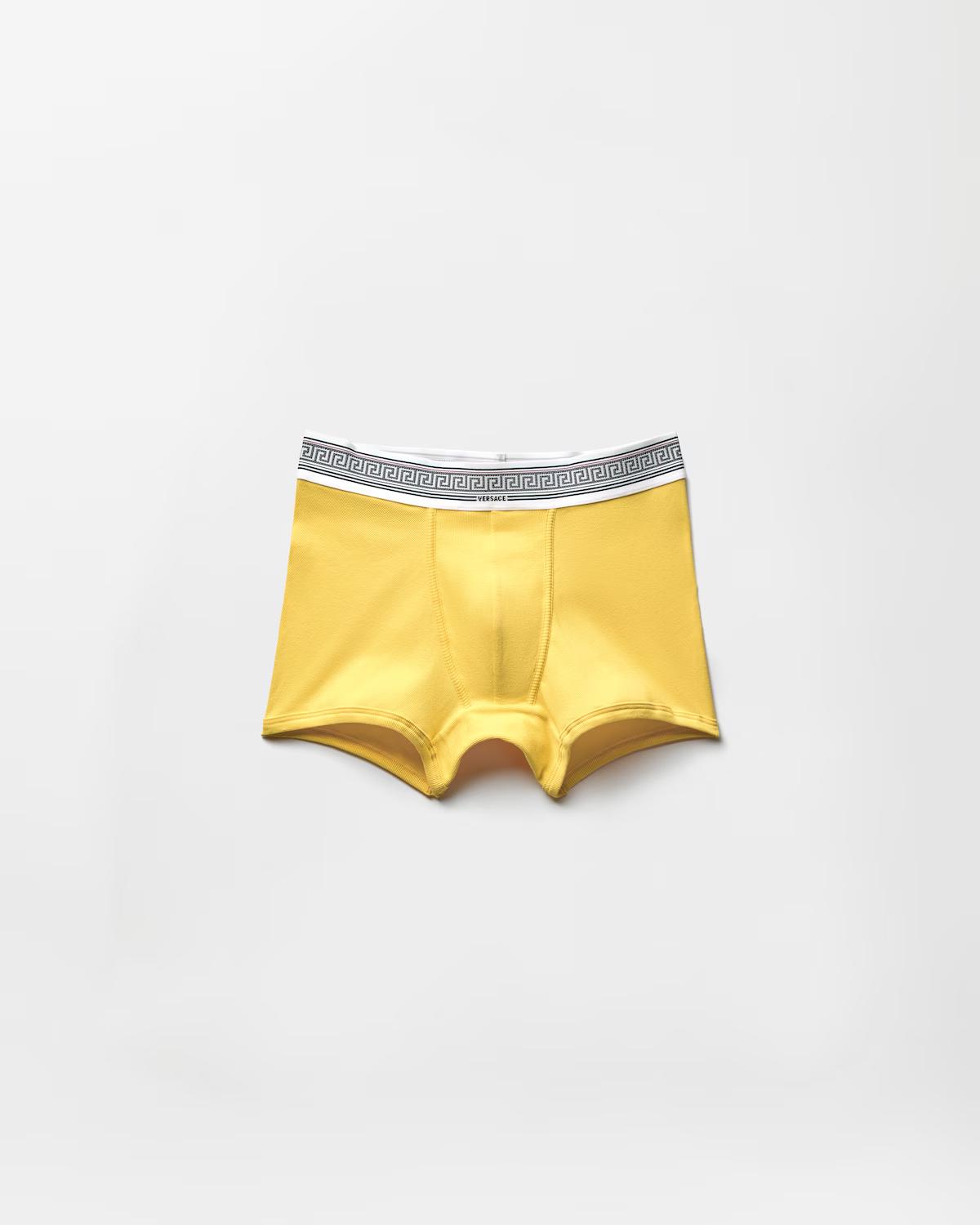 Ribbed Cotton-Jersey Trunks
