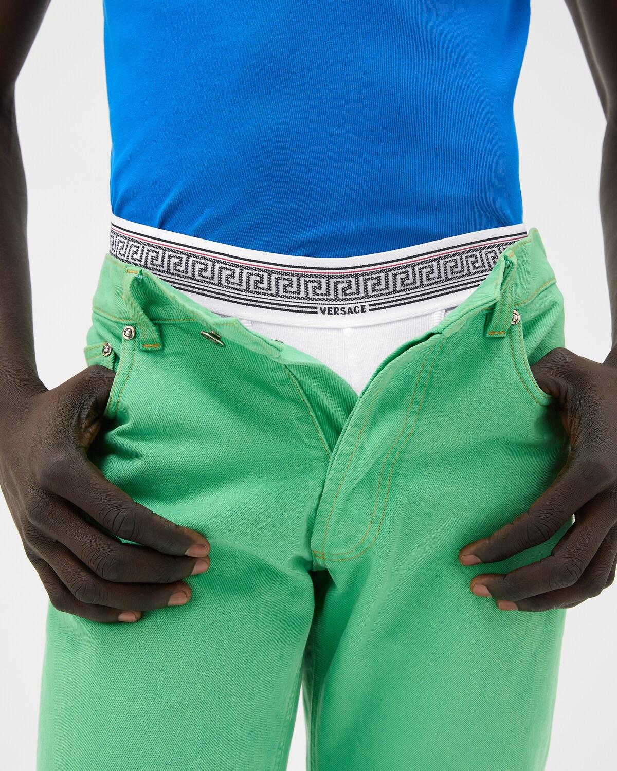 Ribbed Cotton-Jersey Trunks - Image 2