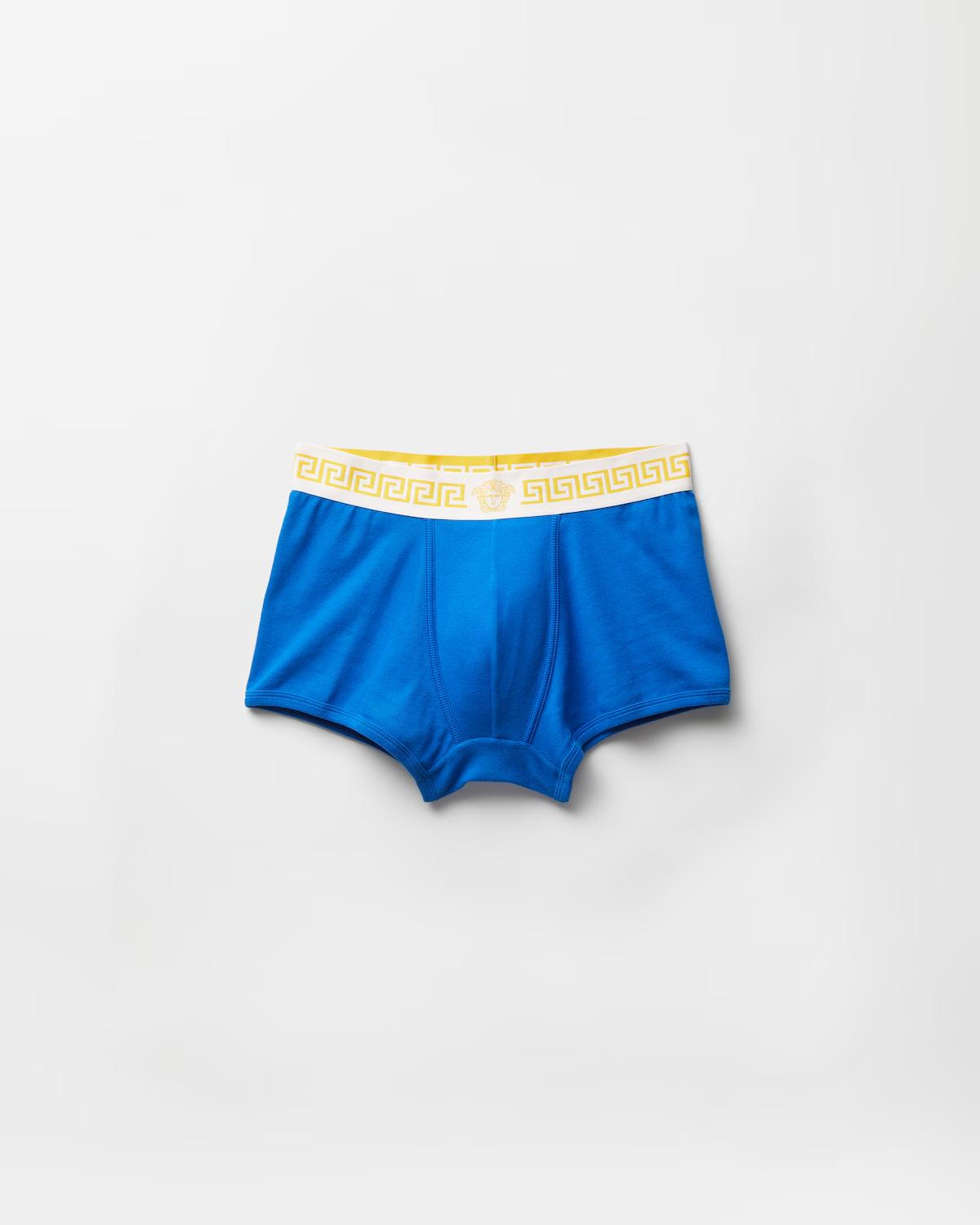 Ribbed Cotton-Jersey Trunks