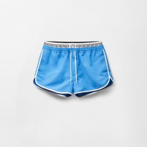 Double-Waistband Swim Shorts