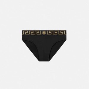 Nylon-Blend Swim Briefs