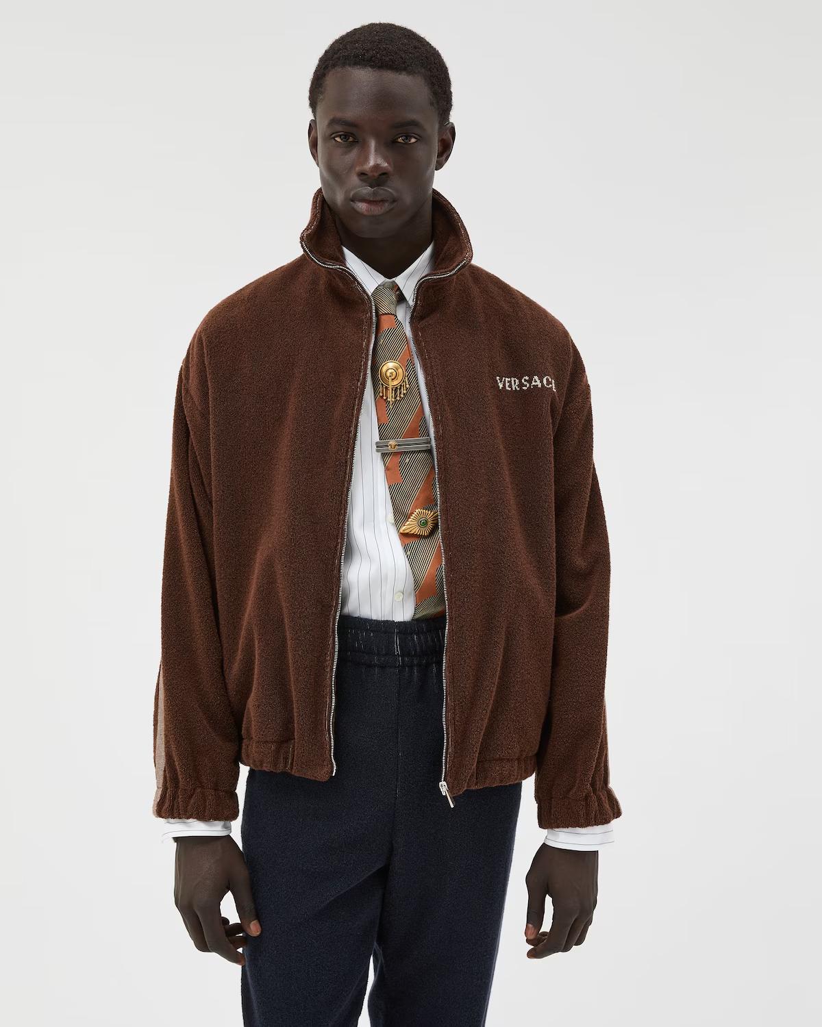 Cotton-Terry Jacquard Zip Sweatshirt - Image 2