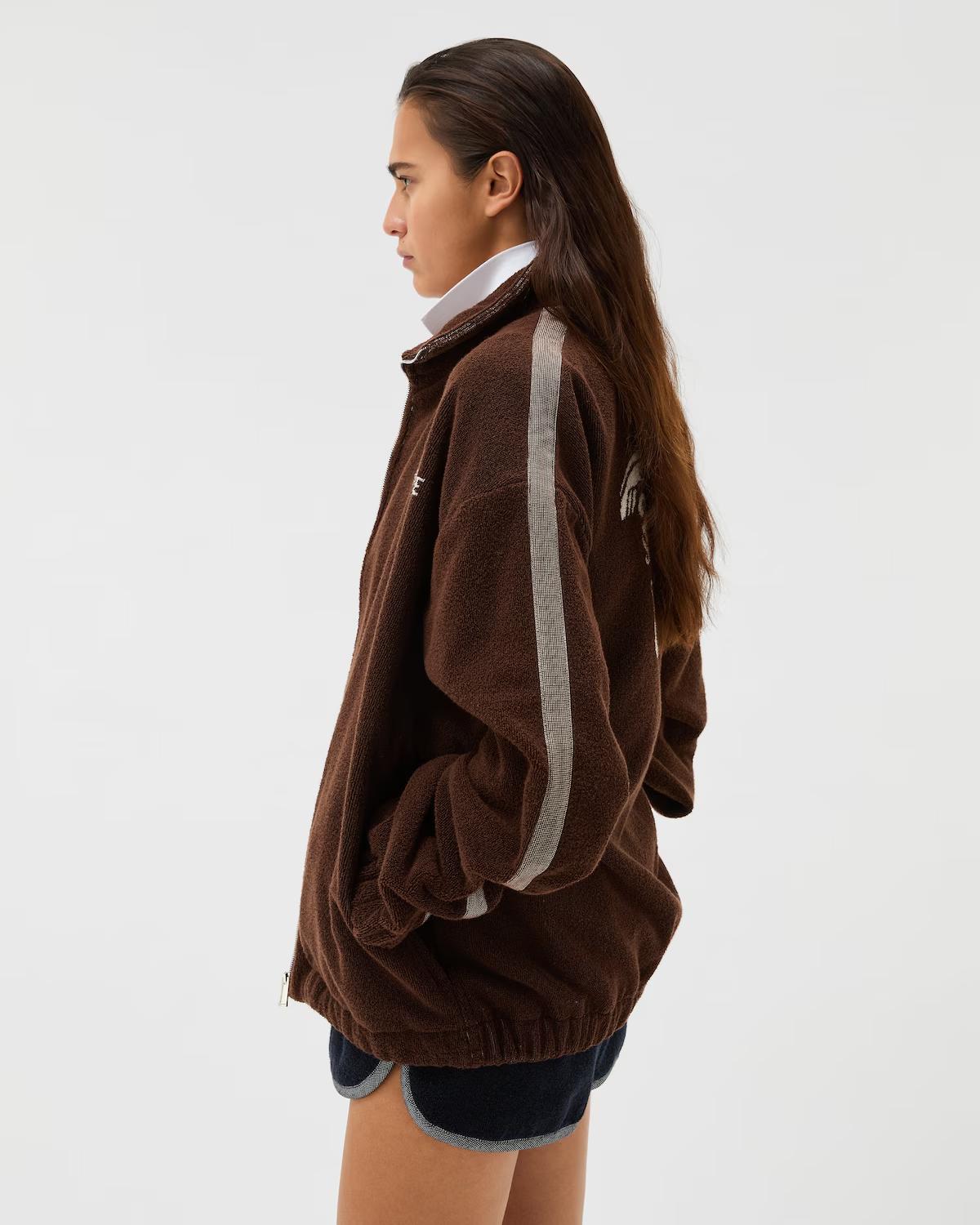 Cotton-Terry Jacquard Zip Sweatshirt - Image 4