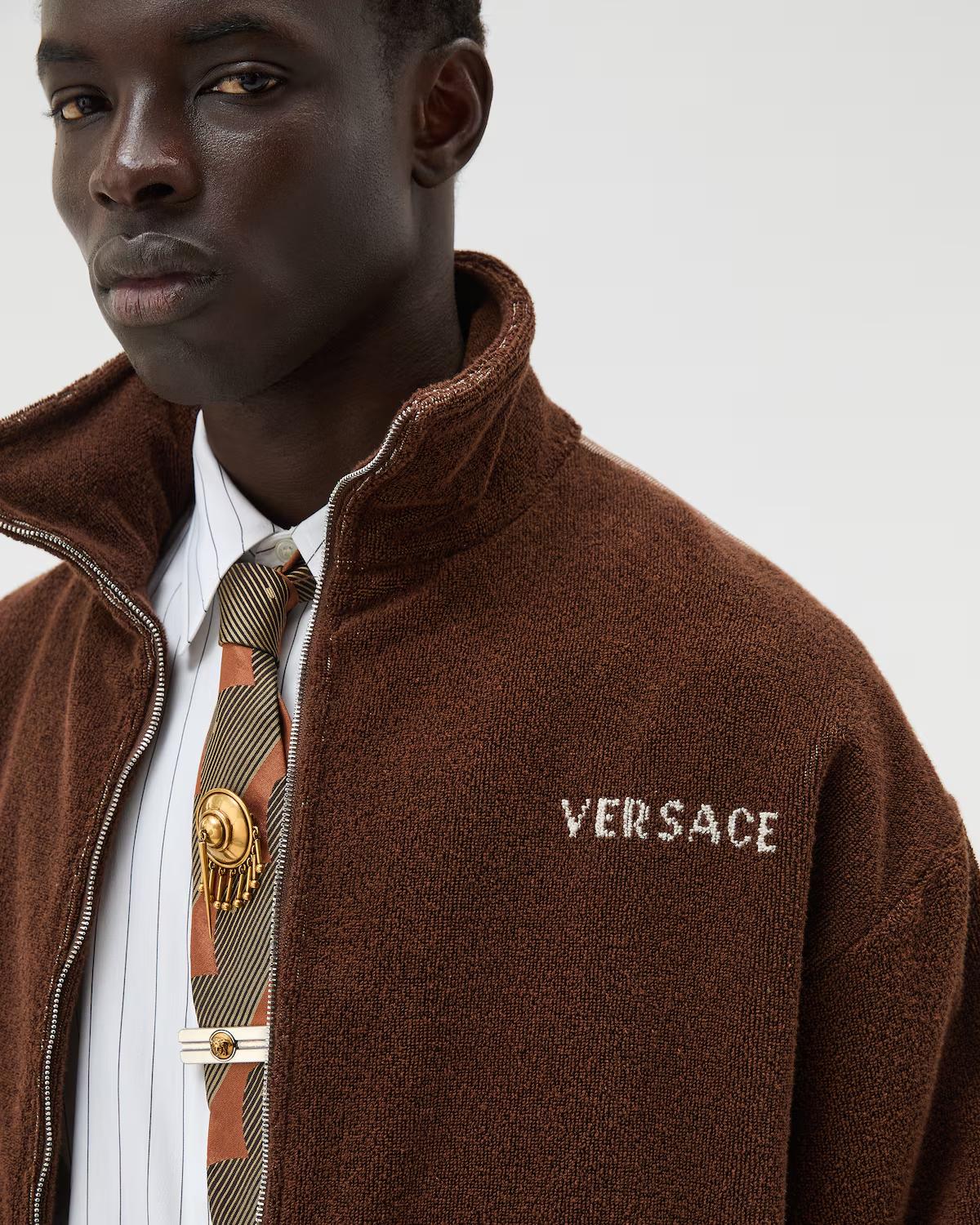 Cotton-Terry Jacquard Zip Sweatshirt - Image 5