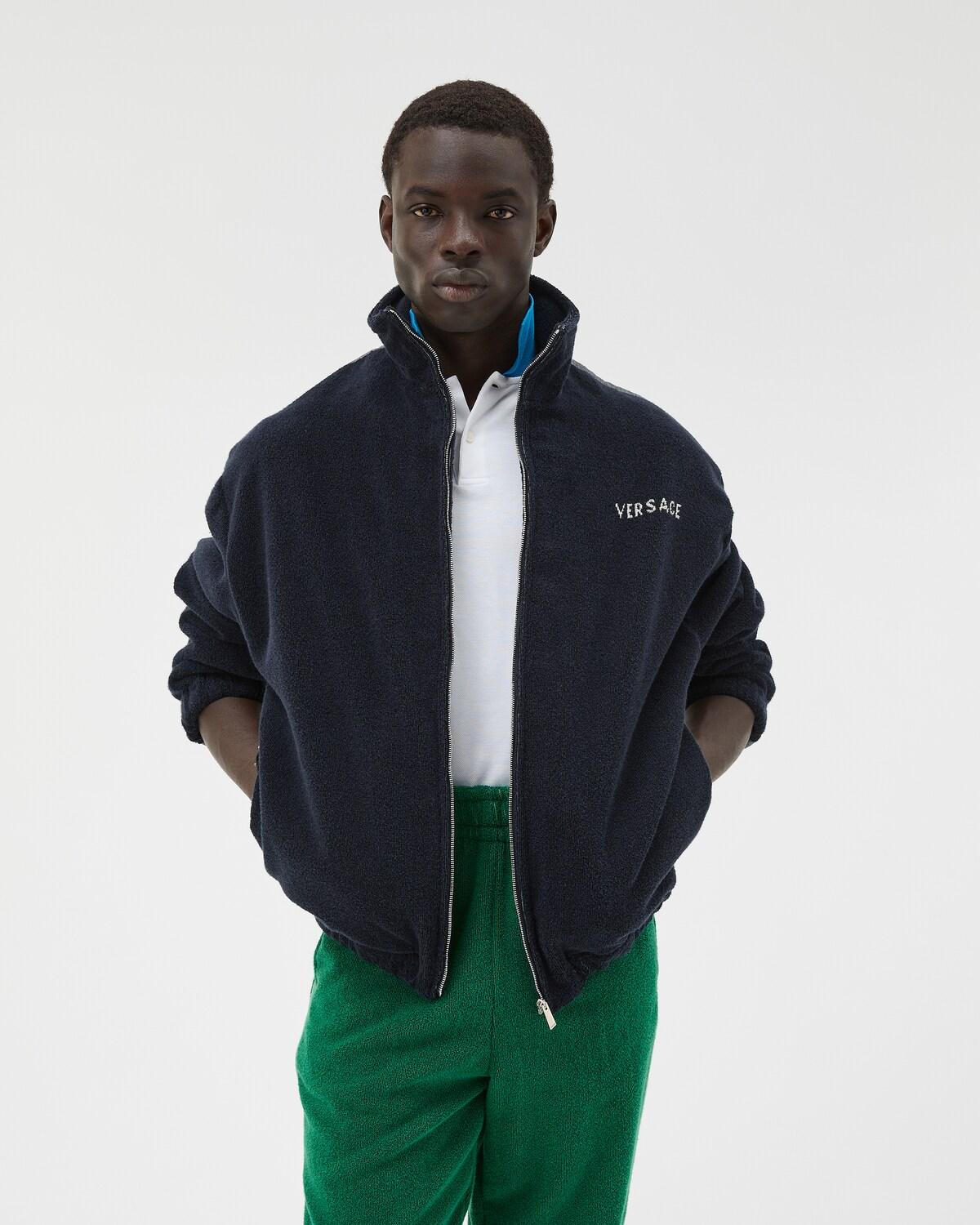 Cotton-Terry Jacquard Zip Sweatshirt - Image 2