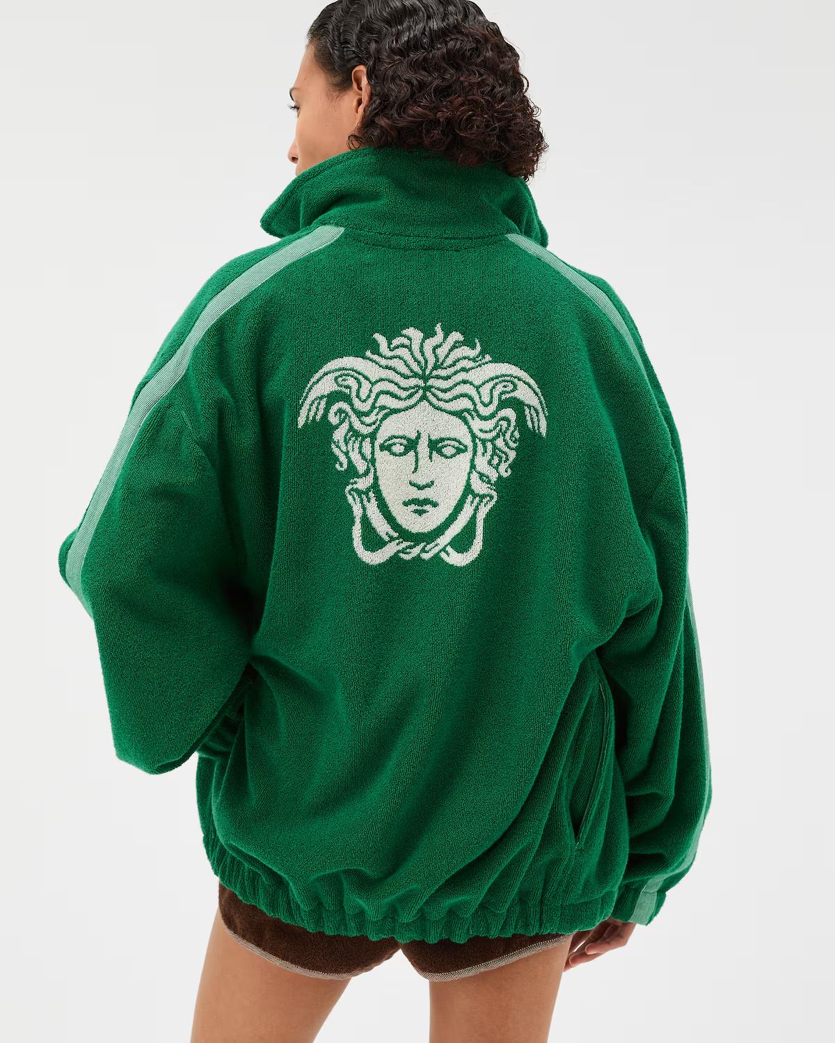 Cotton-Terry Jacquard Zip Sweatshirt - Image 3