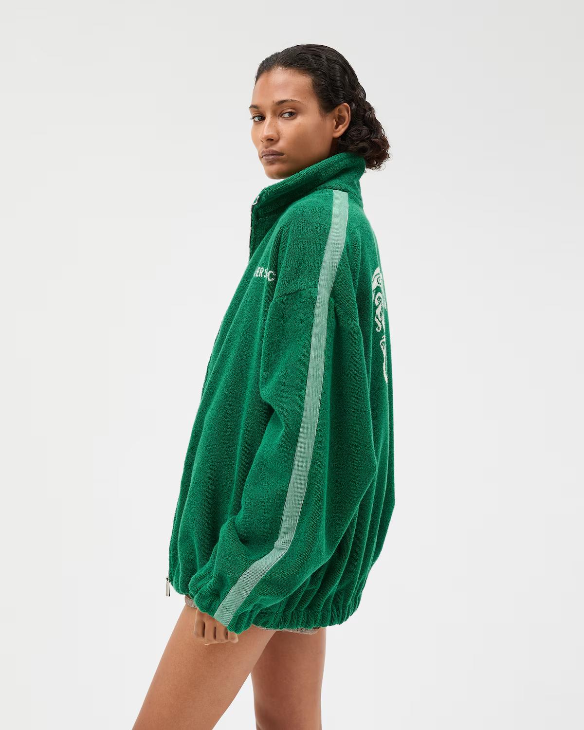 Cotton-Terry Jacquard Zip Sweatshirt - Image 4