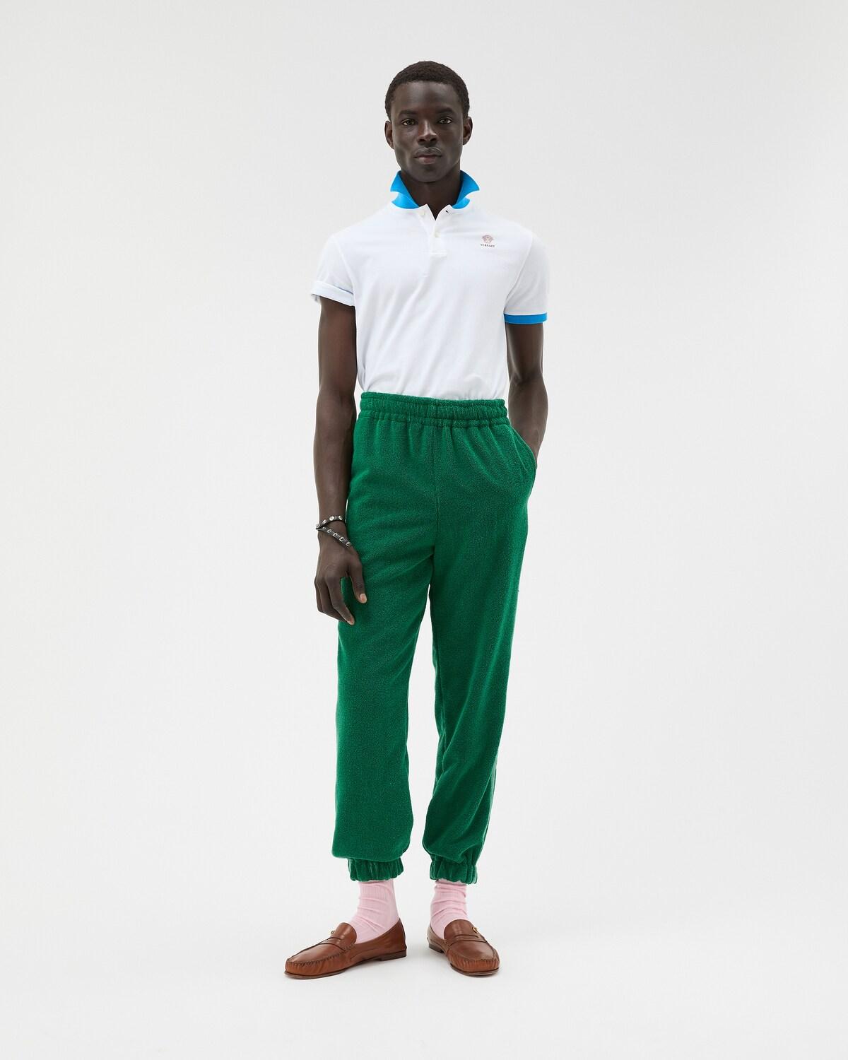 Cotton-Terry Jacquard Sweatpants - Image 2