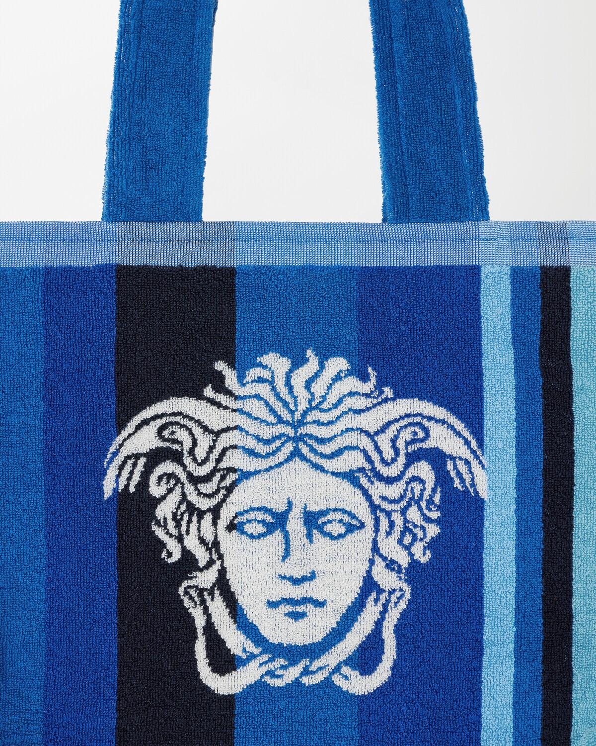 Striped Cotton-Terry Jacquard Tote Bag - Image 3