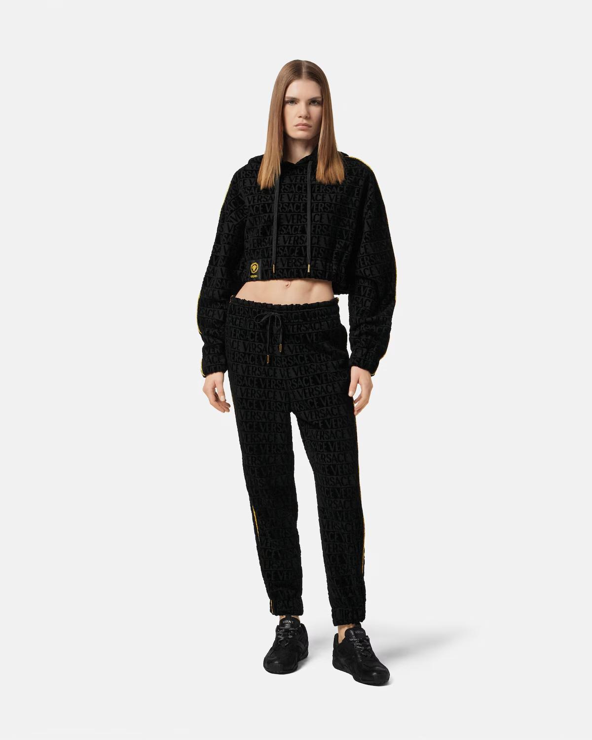 I ? Baroque Crop Hoodie - Image 2