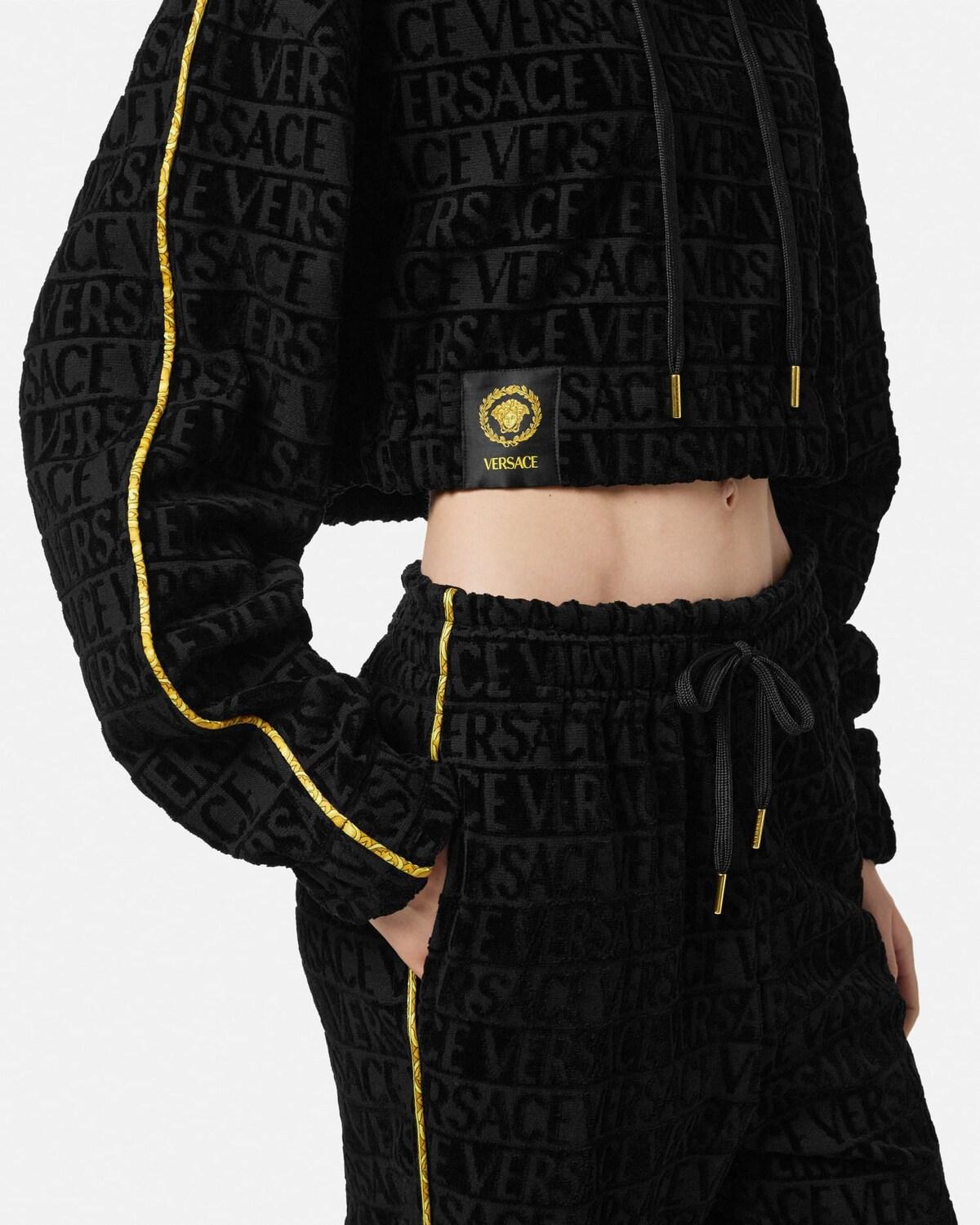 I ? Baroque Crop Hoodie - Image 3