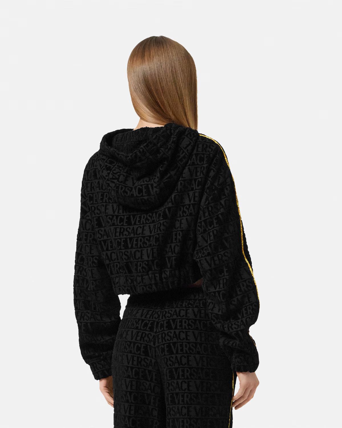 I ? Baroque Crop Hoodie - Image 5