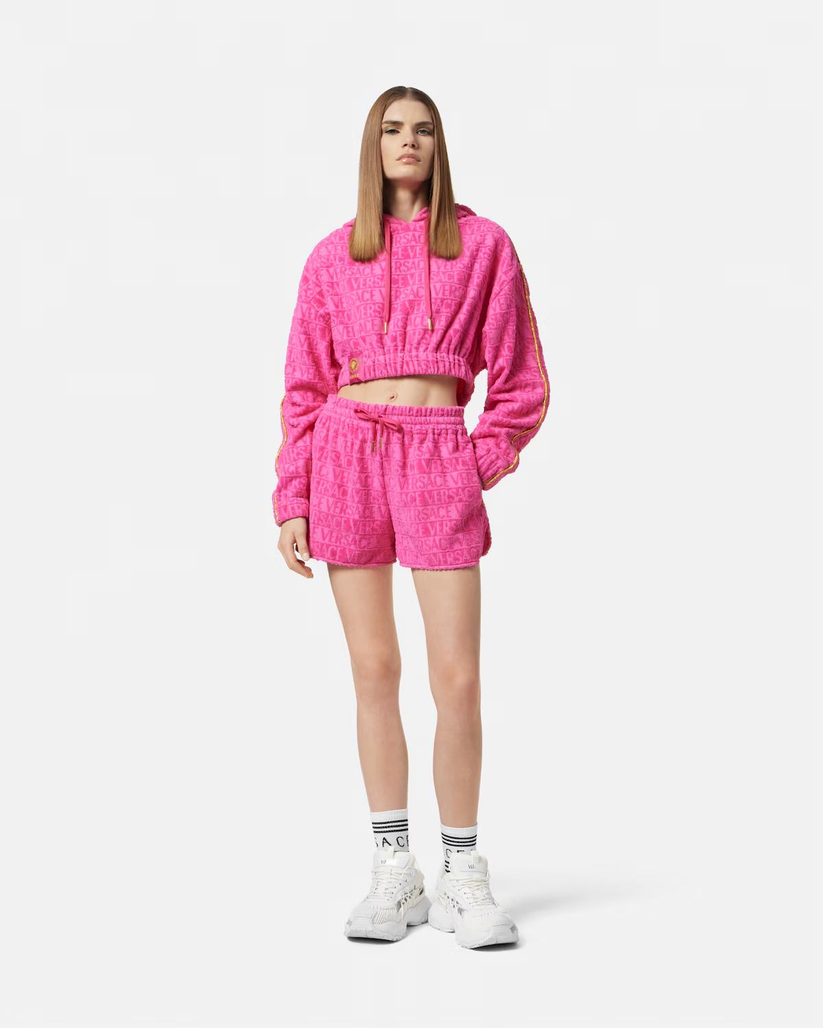 I ? Baroque Crop Hoodie - Image 2
