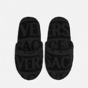 Versace Allover Towel Slippers