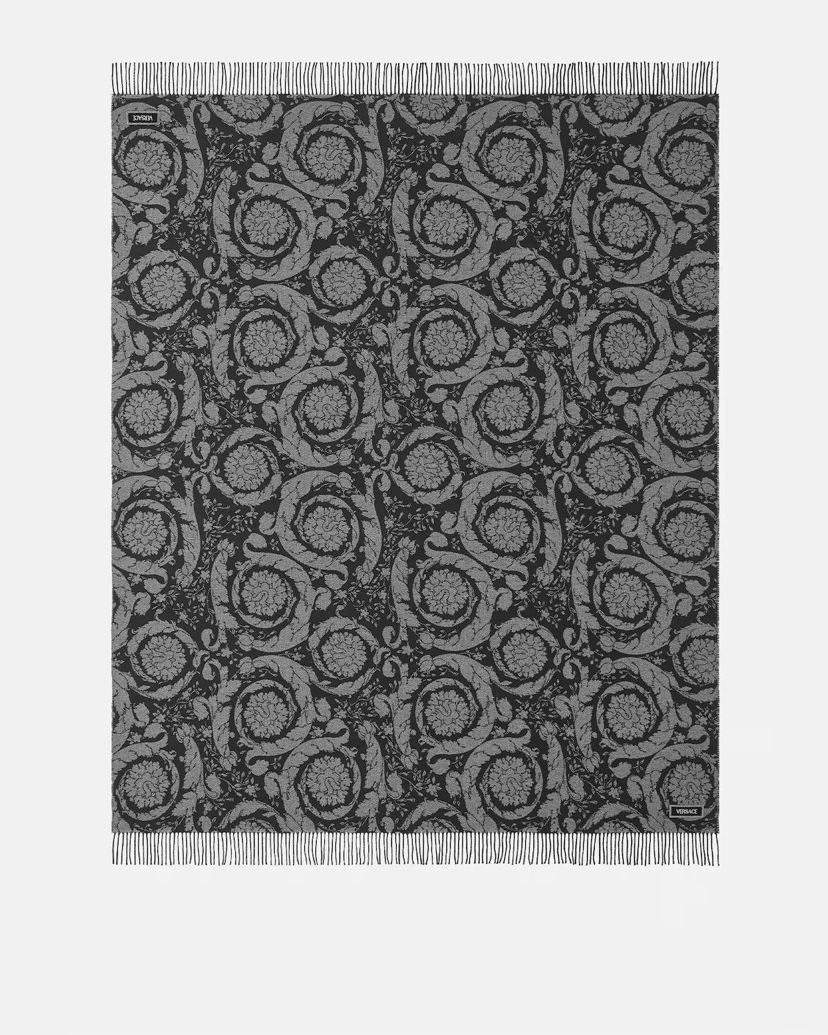 Barocco Cashmere Fringed Blanket - Image 3