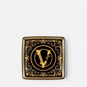 Virtus Gala Black Square Plate 12 cm