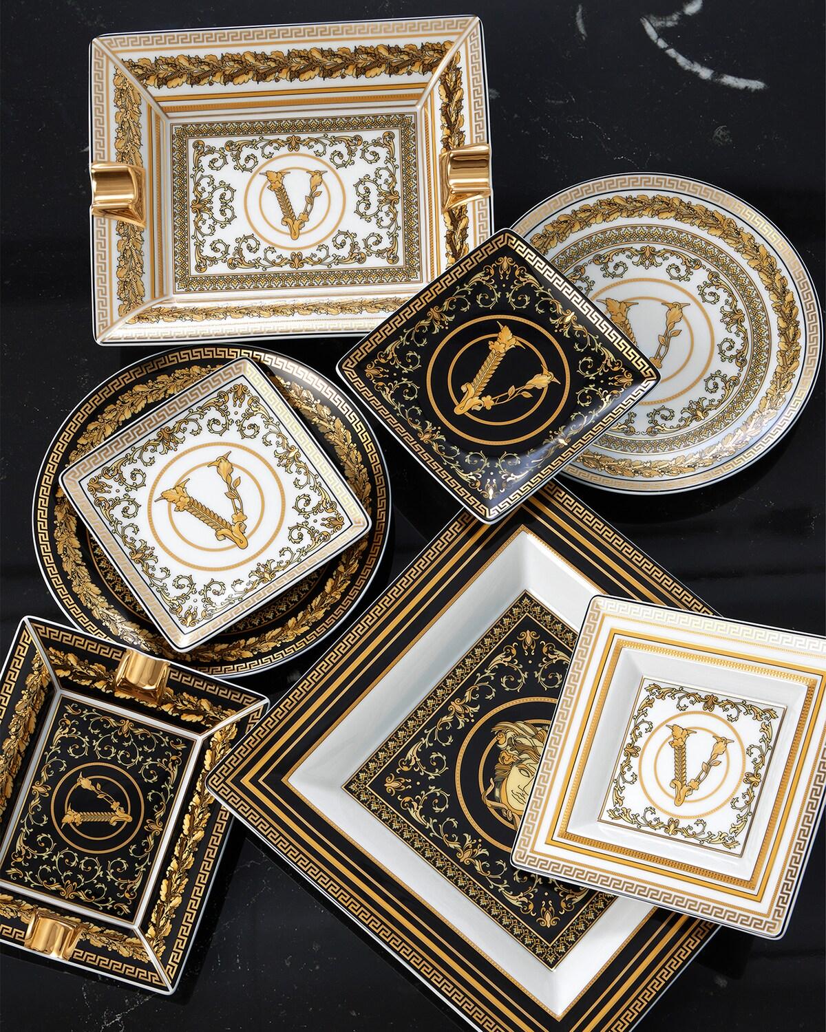 Virtus Gala White Square Plate 12 cm - Image 2