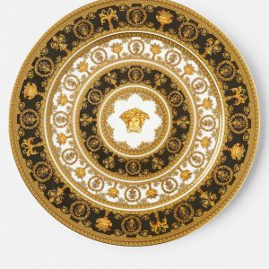 I ? Baroque Black Charger Plate 33 cm
