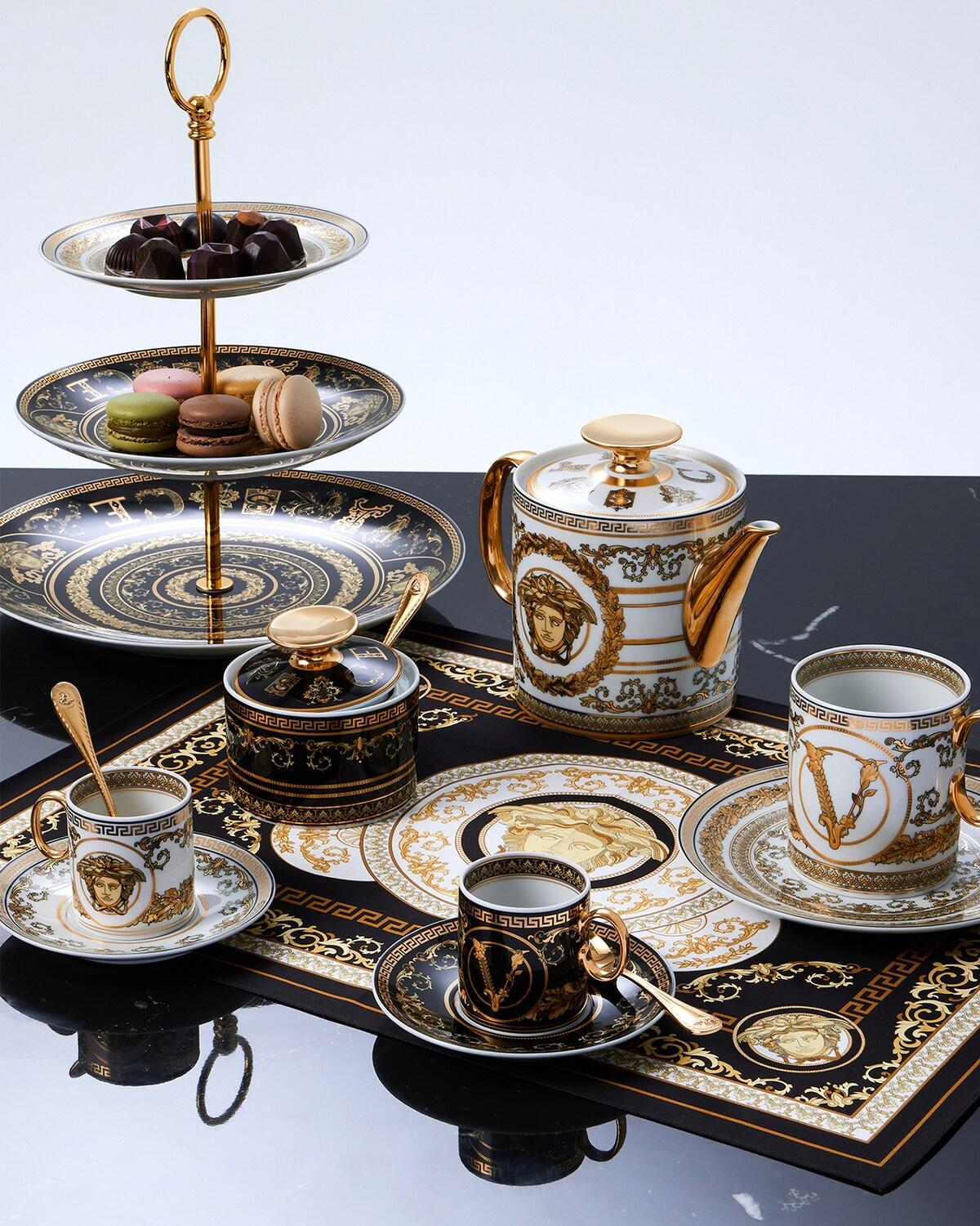 Virtus Gala Black Espresso Cup & Saucer - Image 2