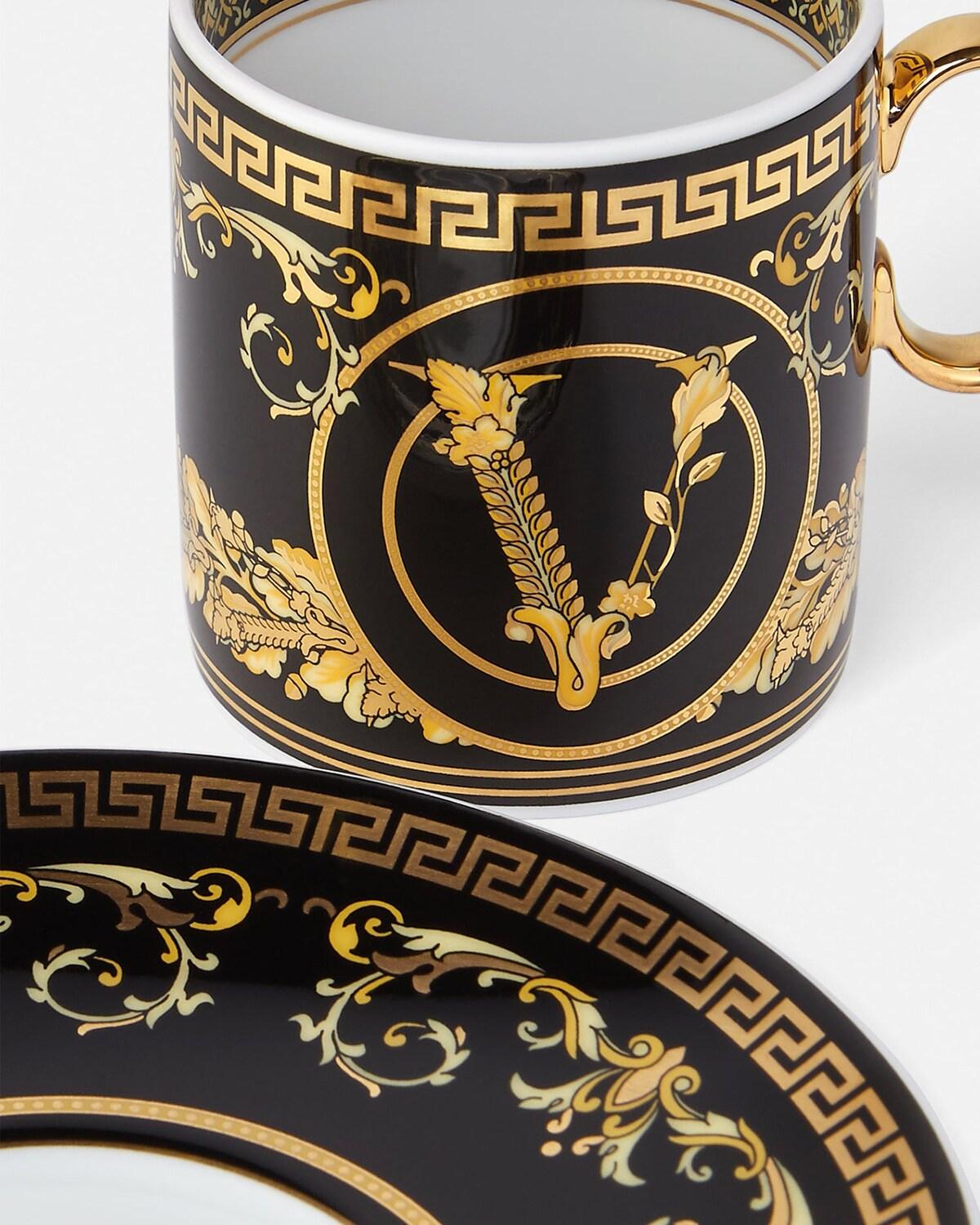 Virtus Gala Black Espresso Cup & Saucer - Image 3