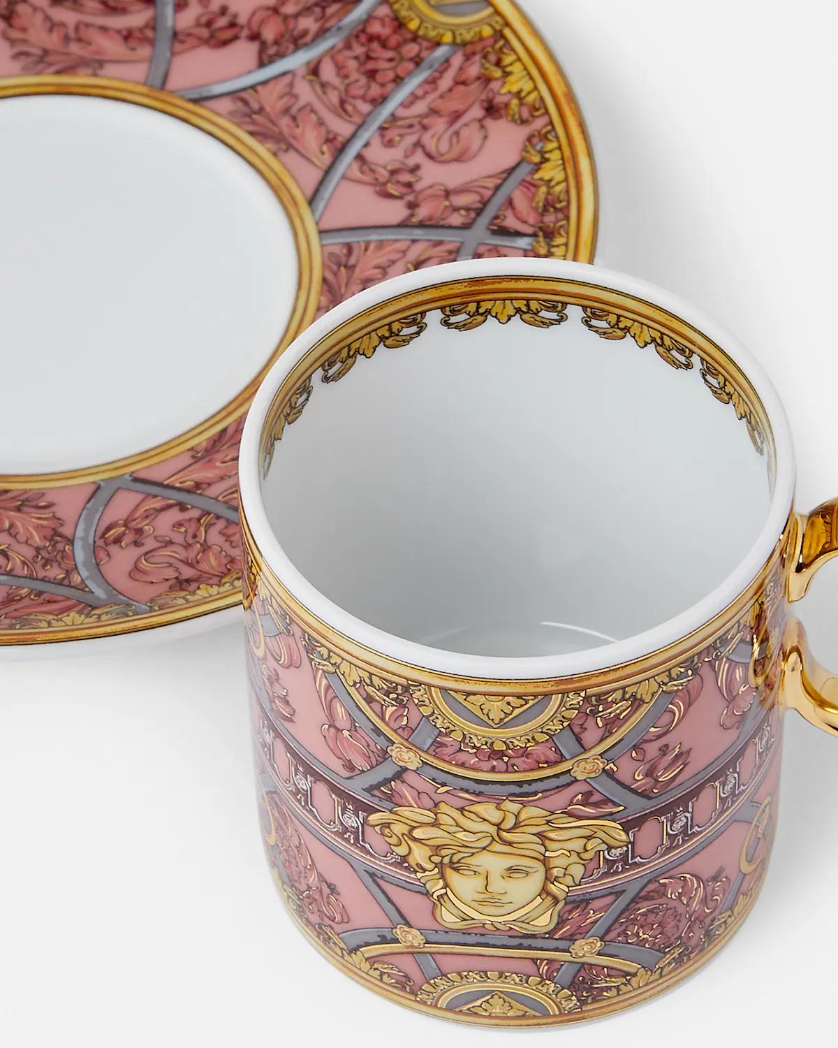 Scala del Palazzo Rosa Espresso Cup & Saucer - Image 3