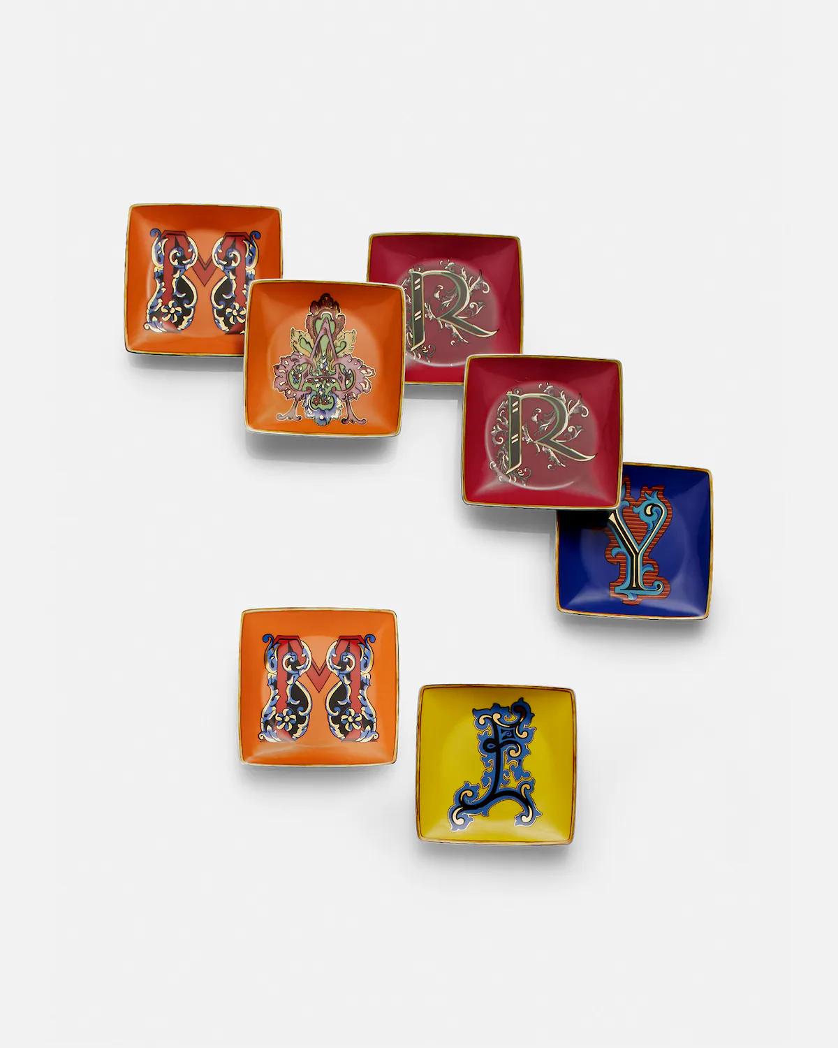 Versace Alphabet A Square Plate 12 cm - Image 2