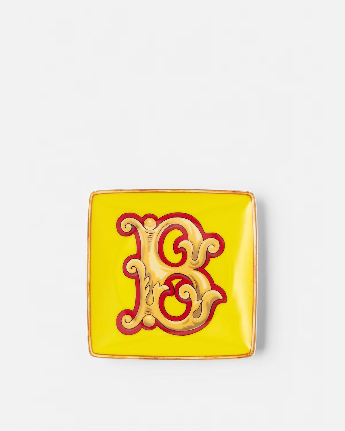 Versace Alphabet B Square Plate 12 cm
