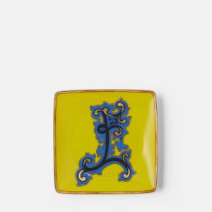 Versace Alphabet E Square Plate 12 cm