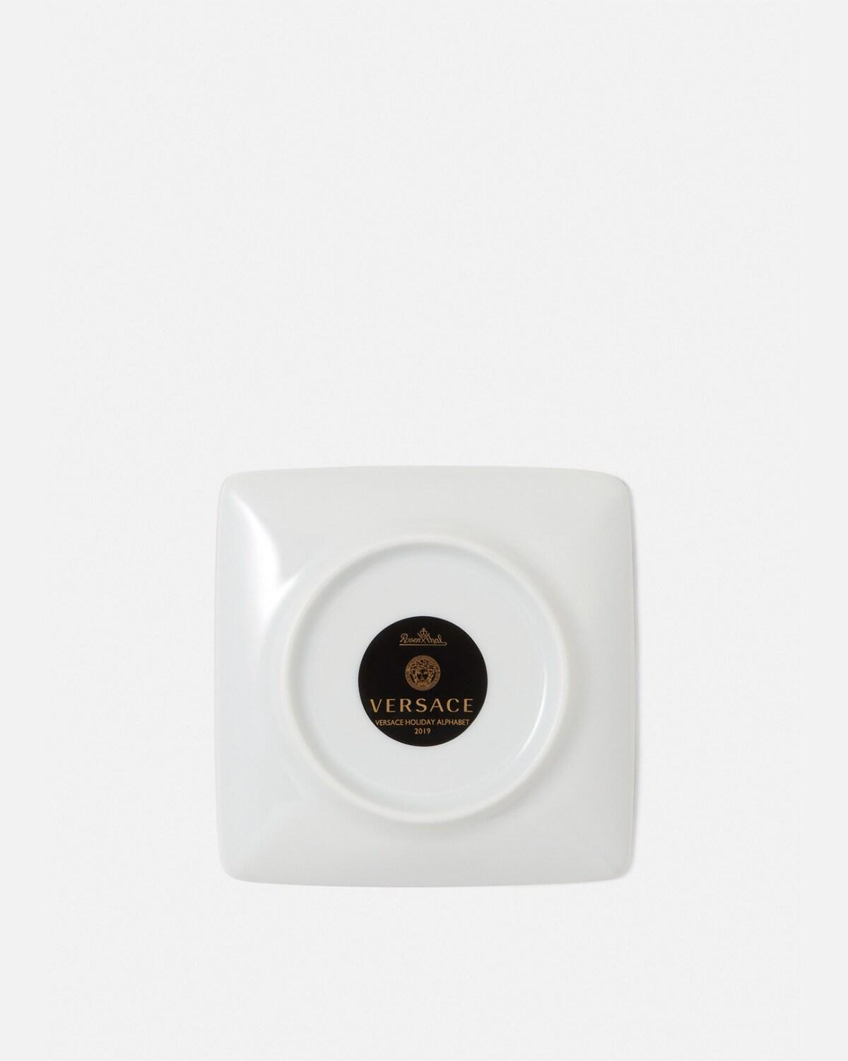 Versace Alphabet E Square Plate 12 cm - Image 4