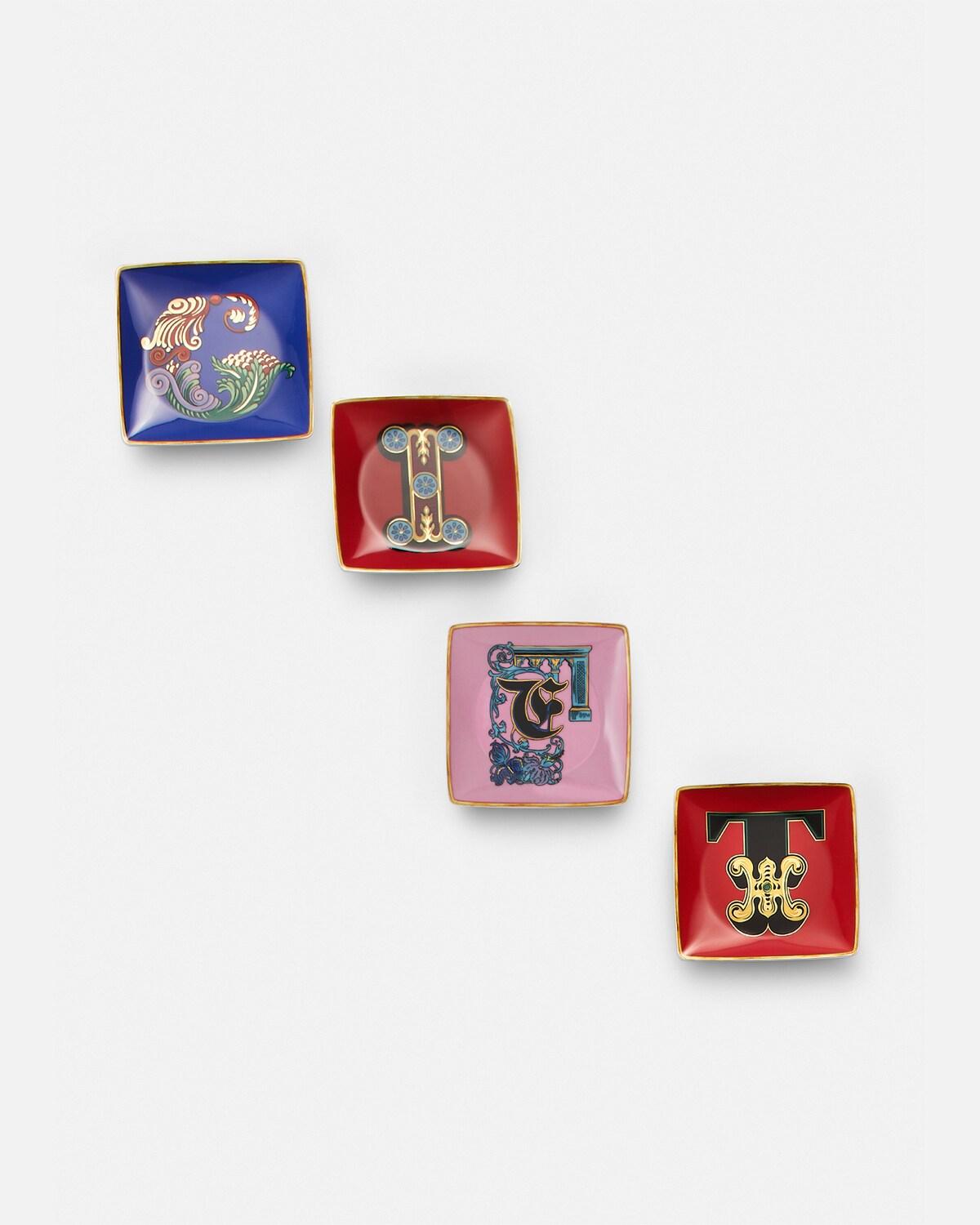 Versace Alphabet F Square Plate 12 cm - Image 2