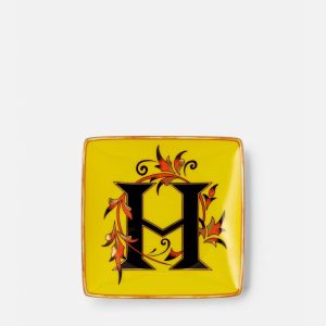 Versace Alphabet H Square Plate 12 cm