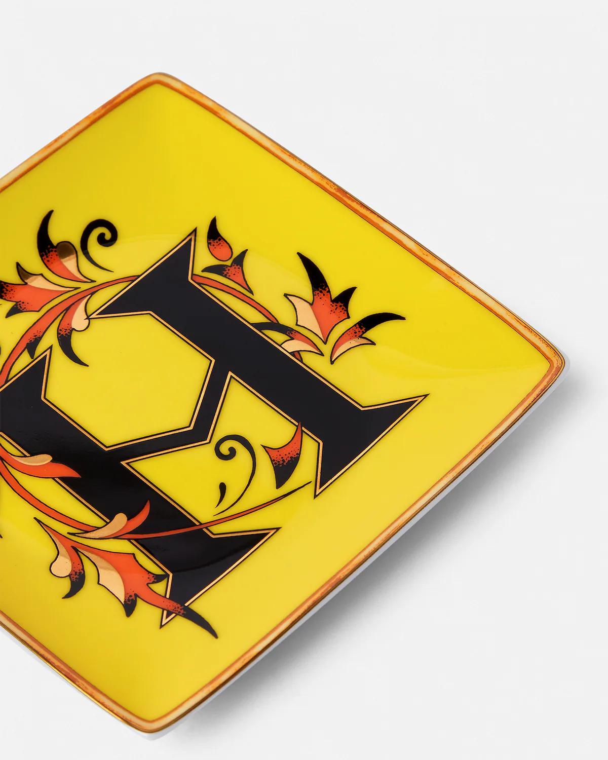 Versace Alphabet H Square Plate 12 cm - Image 3