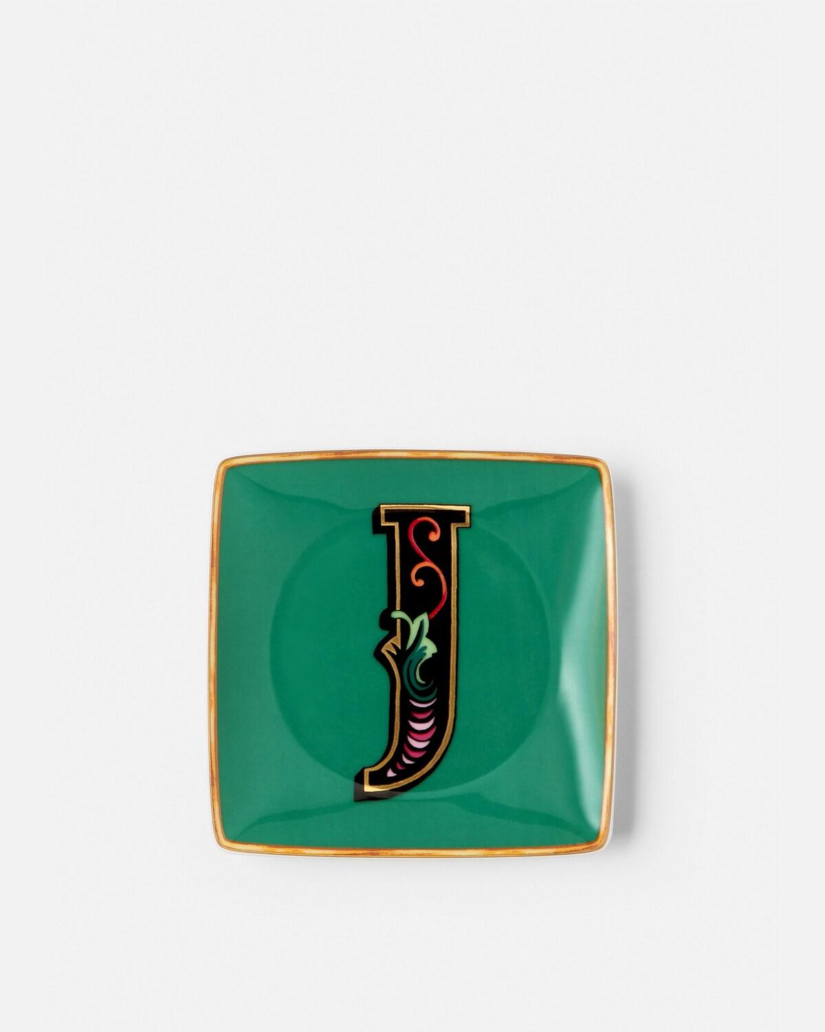 Versace Alphabet J Square Plate 12 cm