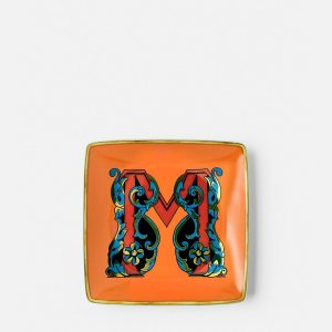 Versace Alphabet M Square Plate 12 cm